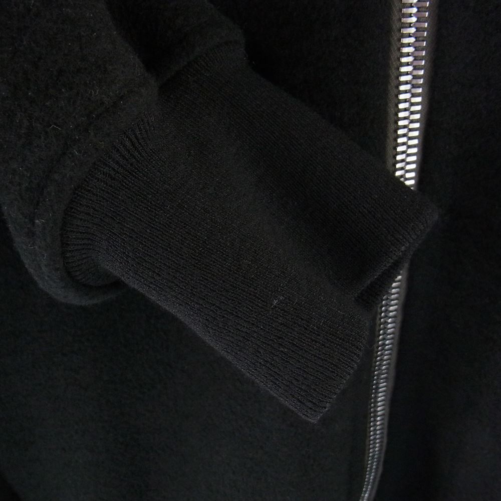 Rick Owens リックオウエンス 22AW RU02B2795-DD STROBE JUMBO PETER JKT IN DUST DOUBLE CASHMERE カシミヤ100％ ストロボ ピーター MA-1 ロングブルゾン ブラック系 36(US)【美品】【中古】