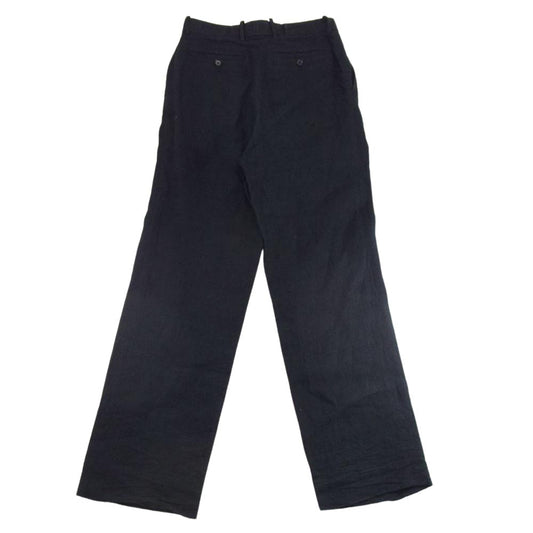 AURALEE オーラリー A9SP06LS LINEN SILK SUMMER TWEED SLACKS リネン シルク サマーツイード スラックス ブラック系 1【新古品】【未使用】【中古】