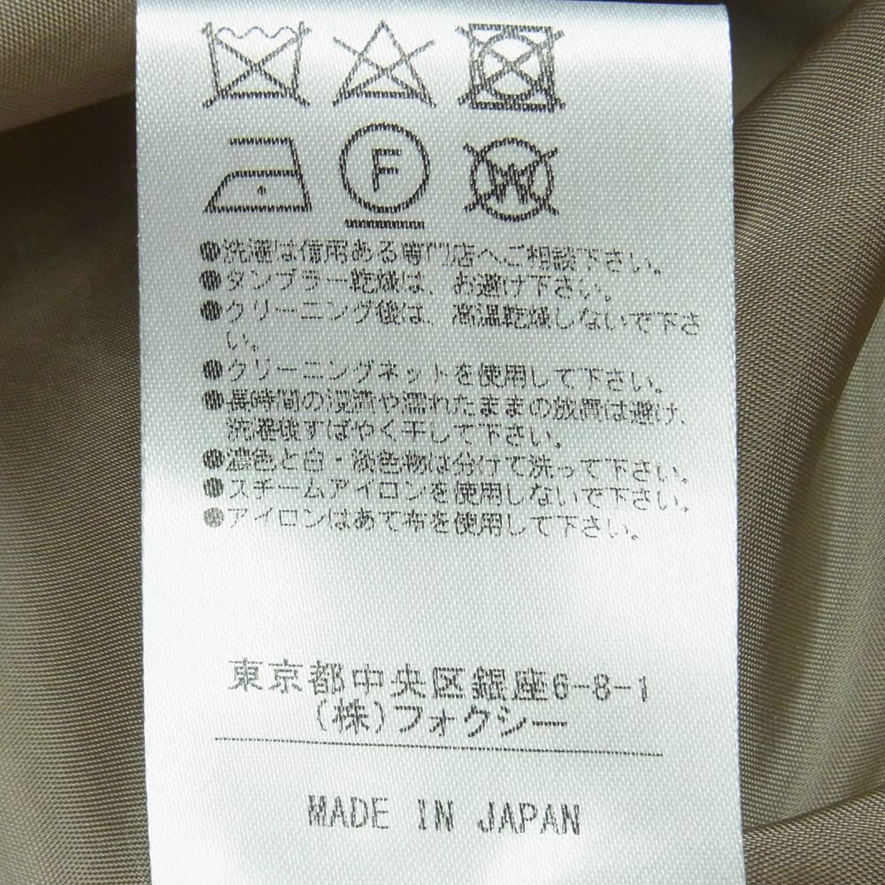 FOXEY フォクシー 36296-AOFZ17K 国内正規品 ノースリーブ ワンピース グレイッシュベージュ系 38【中古】