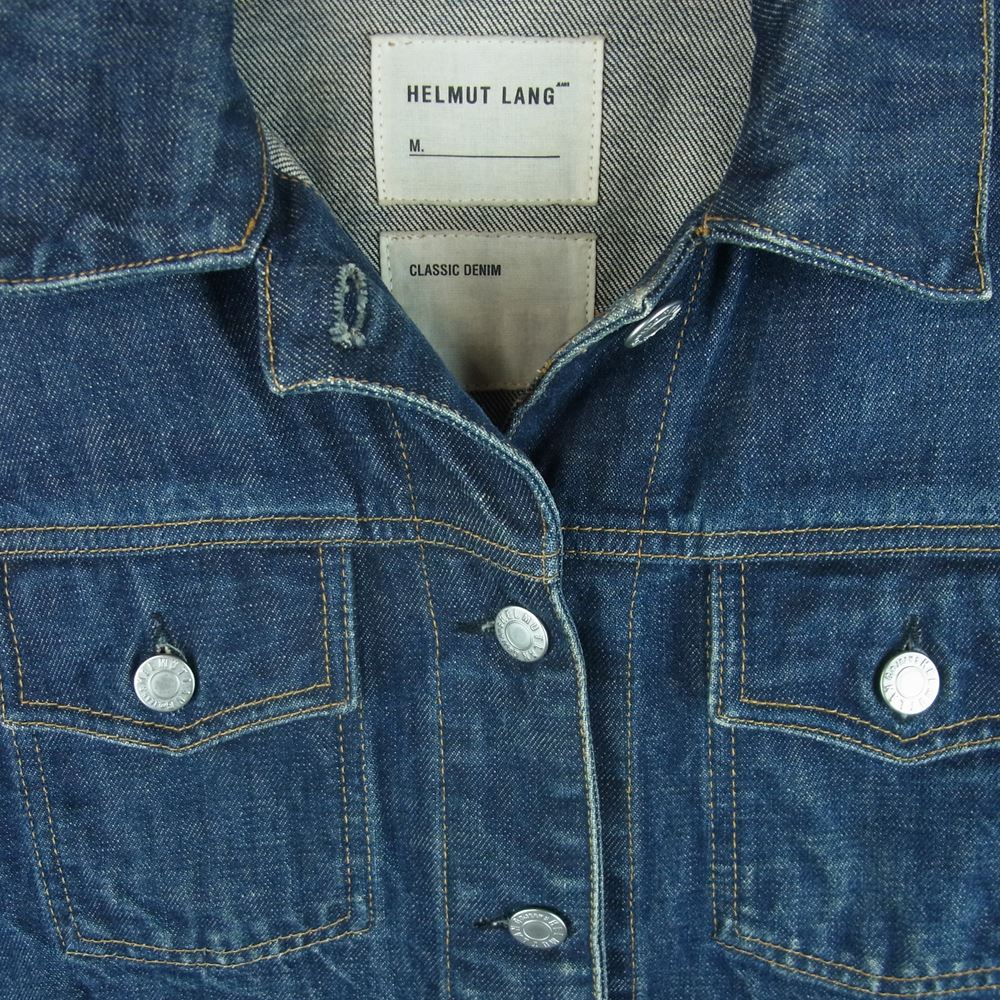 HELMUT LANG ヘルムートラング 19543 オールド 国内正規品 デニム ジャケット イタリア製 インディゴブルー系 38【中古】