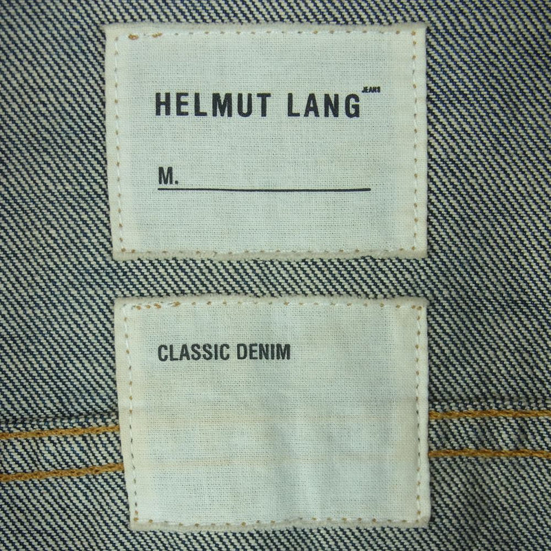 HELMUT LANG ヘルムートラング 19543 オールド 国内正規品 デニム ジャケット イタリア製 インディゴブルー系 38【中古】