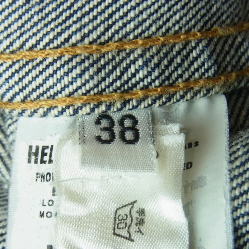 HELMUT LANG ヘルムートラング 19543 オールド 国内正規品 デニム ジャケット イタリア製 インディゴブルー系 38【中古】