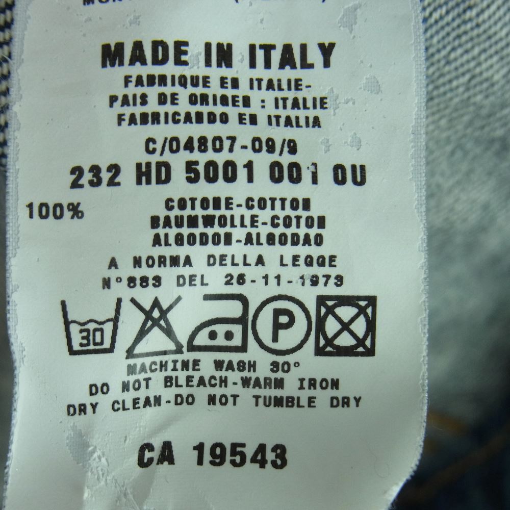 HELMUT LANG ヘルムートラング 19543 オールド 国内正規品 デニム ジャケット イタリア製 インディゴブルー系 38【中古】