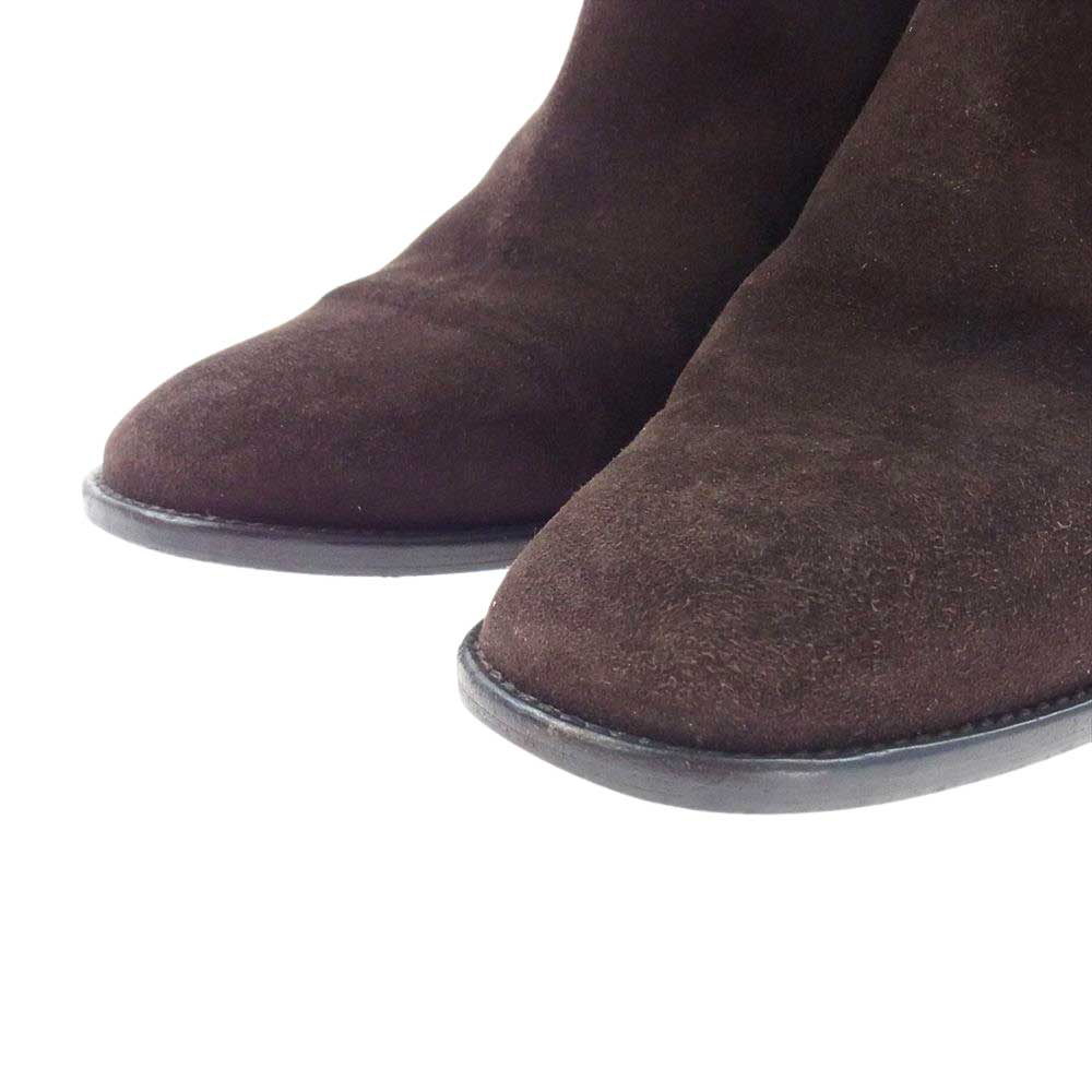 HERMES エルメス レザー ロング スエード ブーツ ブラウン ブラウン系 22.5cm【中古】