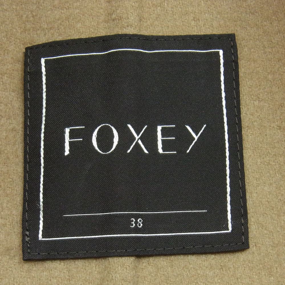 FOXEY フォクシー 27451-ACFA15KN 国内正規品 着脱式 リアルファー カシミヤ ロング ウィンター マスト コート ブラウン系 38【中古】