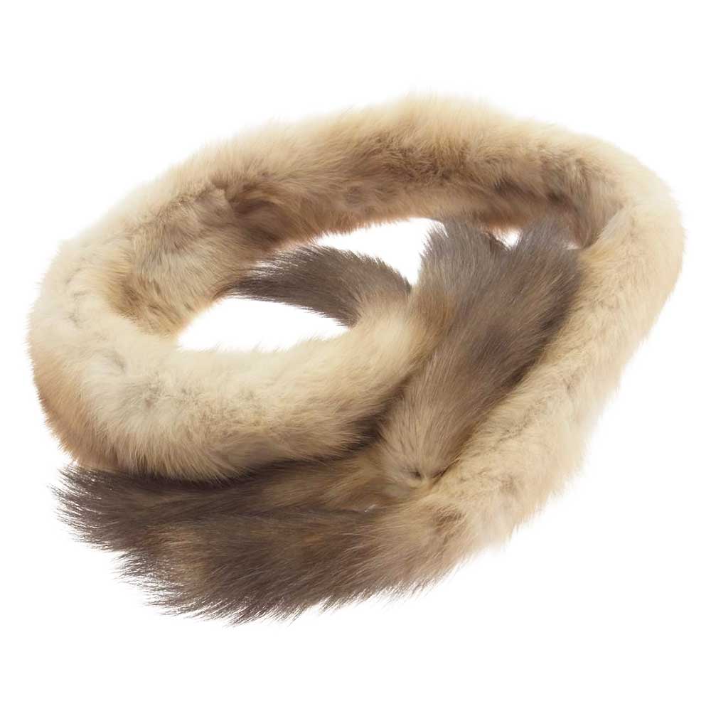 デイジーリン フォクシー 国内正規品 ロシアンセーブル ファー ストール ライトブラウン系【美品】【中古】