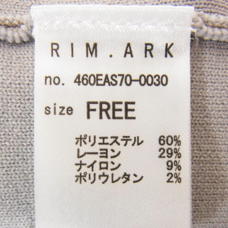 リムアーク 460EAS70-0030 Oversize knit tops オーバーサイズ ニット トップス グレー系 free【中古】