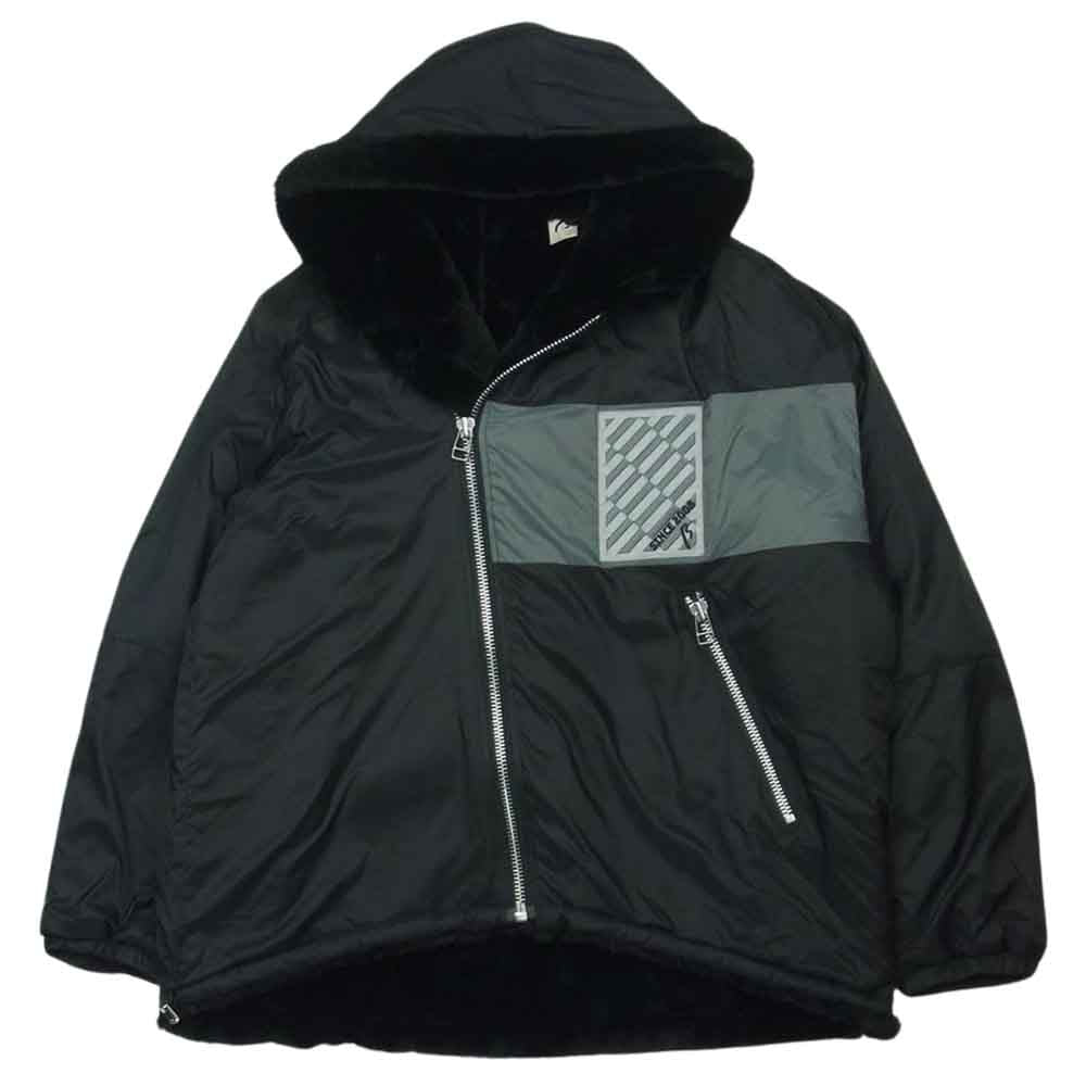 ベータ 77-21VA05 ナイロン タフタ フェイクファー ジャケット ブラック系 グレー系 9【中古】