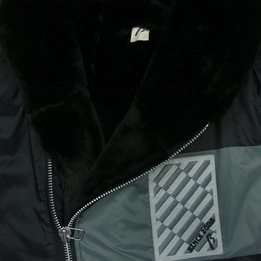 ベータ 77-21VA05 ナイロン タフタ フェイクファー ジャケット ブラック系 グレー系 9【中古】