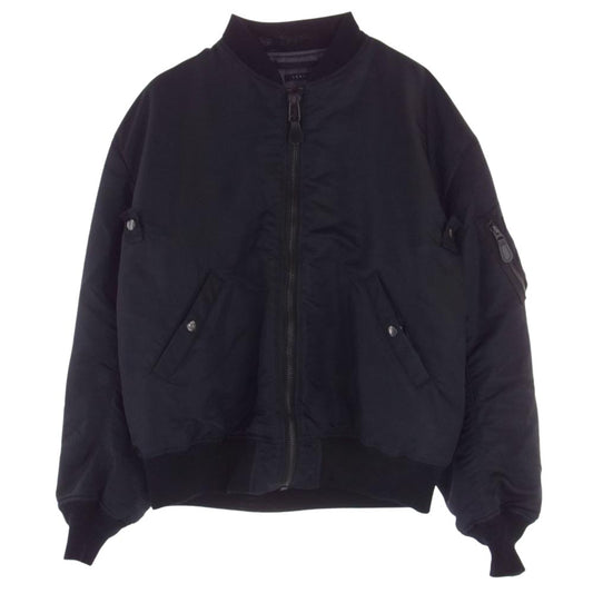 リノ h2102-jk001 MA-1 ジャケット ブラック系【美品】【中古】