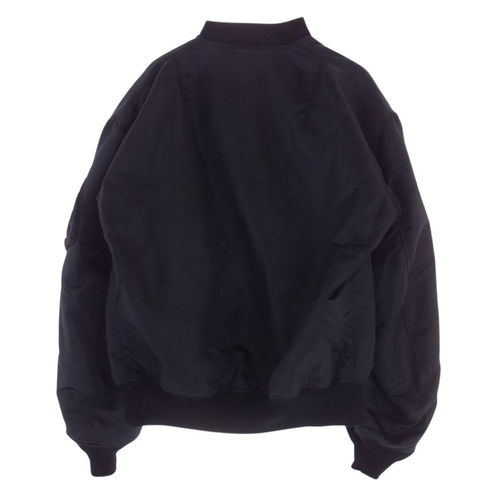 リノ h2102-jk001 MA-1 ジャケット ブラック系【美品】【中古】