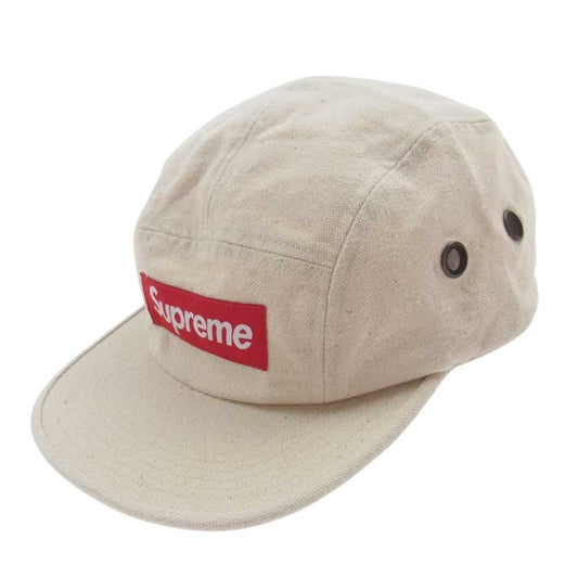 Supreme シュプリーム 20SS Field Camp Capb キャンバス キャンプ BOXロゴ キャップ オフホワイト系【中古】