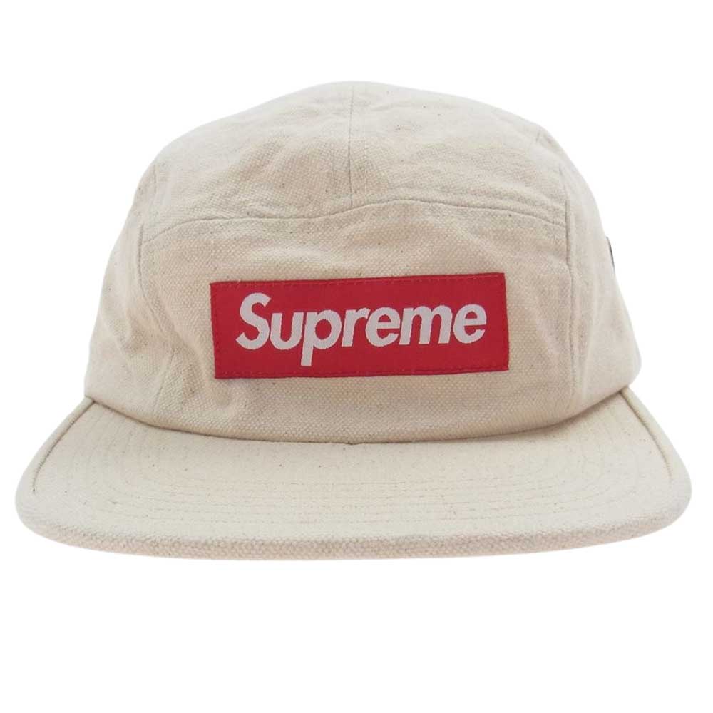 Supreme シュプリーム 20SS Field Camp Capb キャンバス キャンプ BOXロゴ キャップ オフホワイト系【中古】
