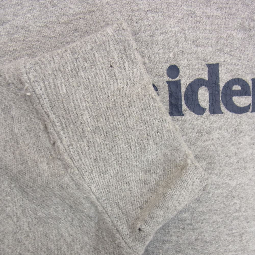 リベレイダース OG LOGO PULLOVER HOODIE パーカー ダメージ ネップ 加工 ロゴ プリント プルオーバー スウェット パーカー グレー系 L【中古】