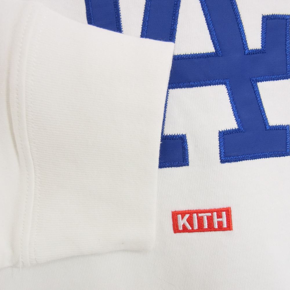 キス LA Dodgers L/S TEE ドジャース 長袖 T シャツ ホワイト系 L【極上美品】【中古】