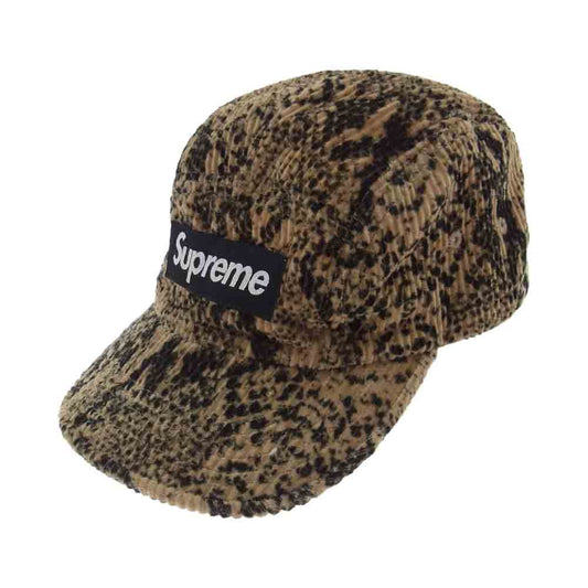 Supreme シュプリーム 20AW Snakeskin Corduroy Camp Cap スネークスキン コーデュロイ BOXロゴ キャップ マルチカラー系【中古】