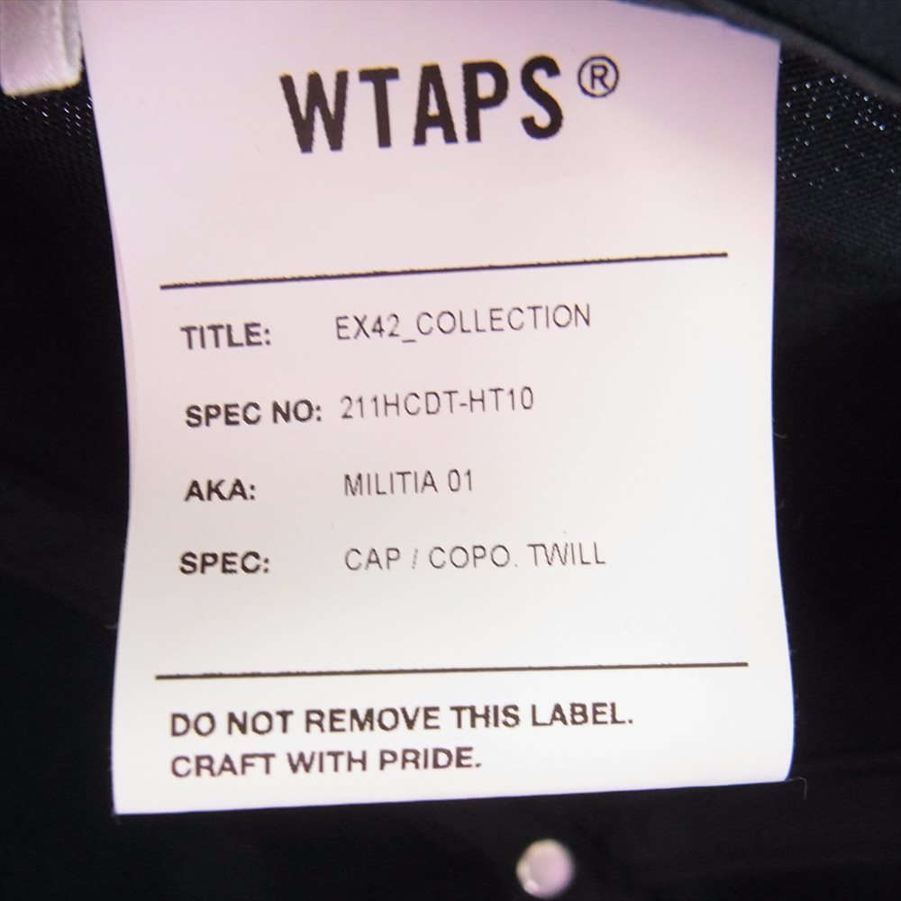 WTAPS ダブルタップス 21SS 211HCDT-HT10 MILITIA CAP トラッカー キャップ ネイビー系【中古】