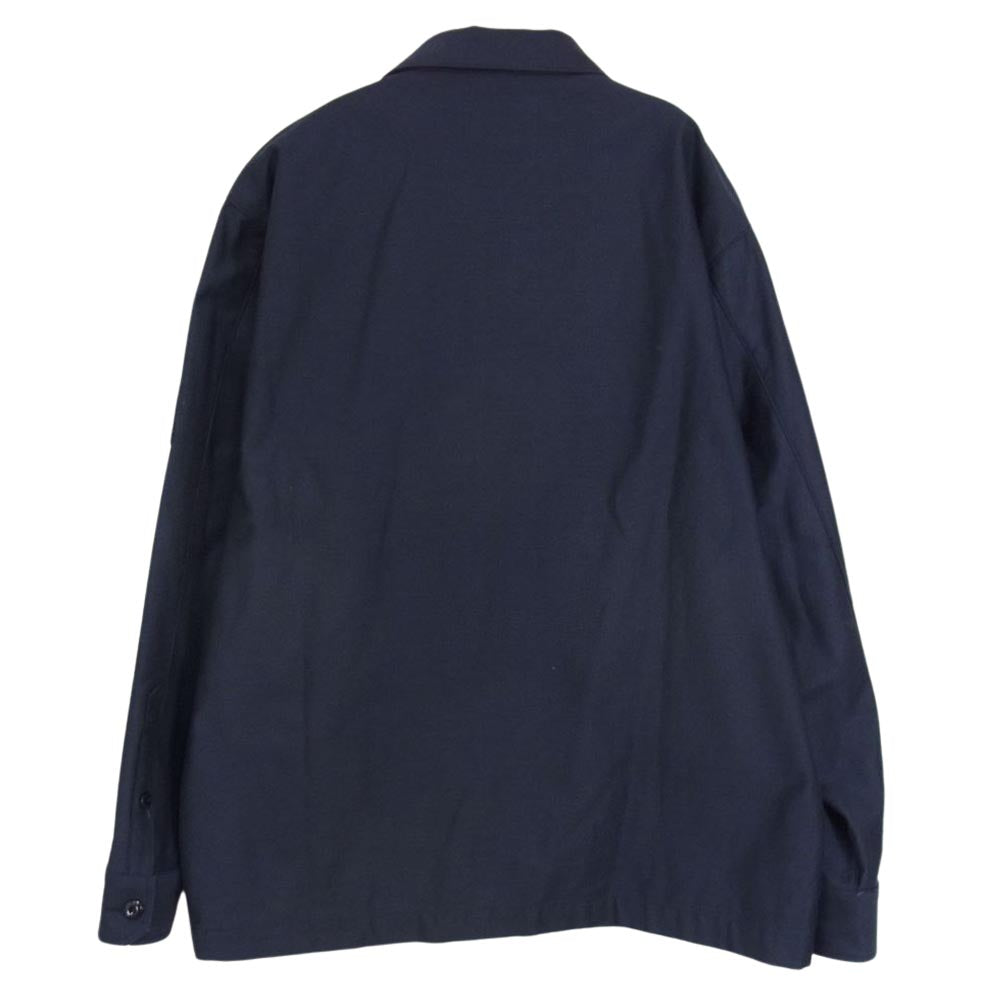 WTAPS ダブルタップス 20AW 202BRDT-SHM01 BUDS LS/COTTON SATIN 長袖シャツ コットン ネイビー系 03【中古】