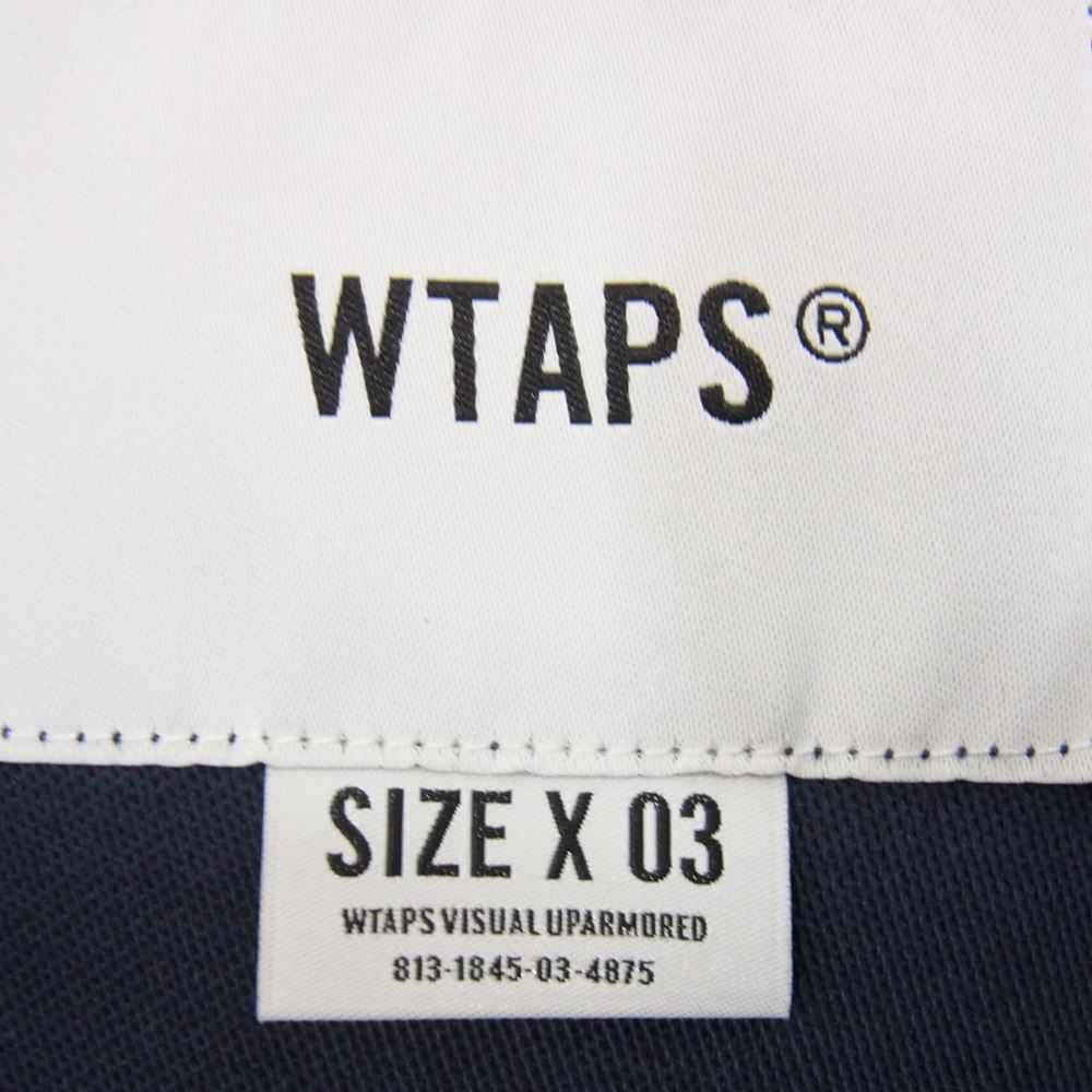 WTAPS ダブルタップス 20AW 202BRDT-SHM01 BUDS LS/COTTON SATIN 長袖シャツ コットン ネイビー系 03【中古】