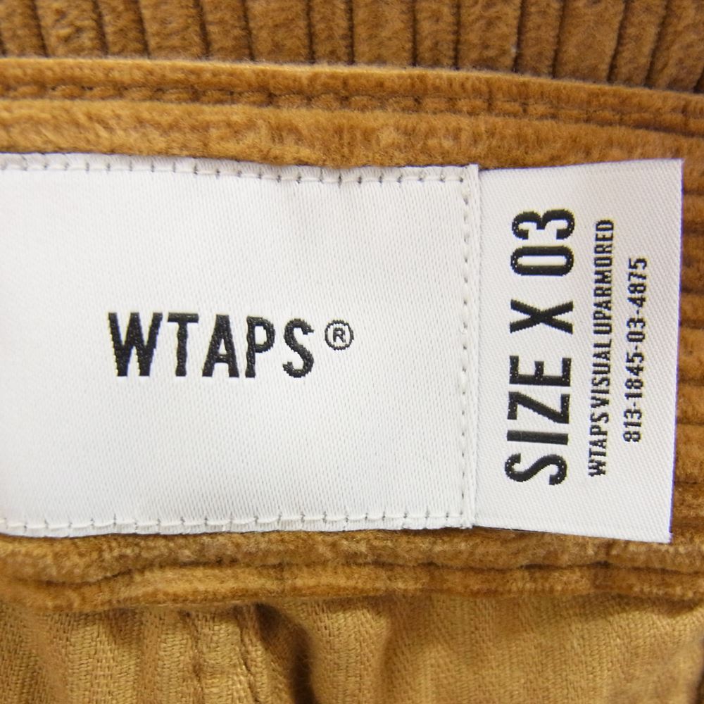 WTAPS ダブルタップス 212TQDT-PTM02 TUCK 02 TROUSERS COTTON