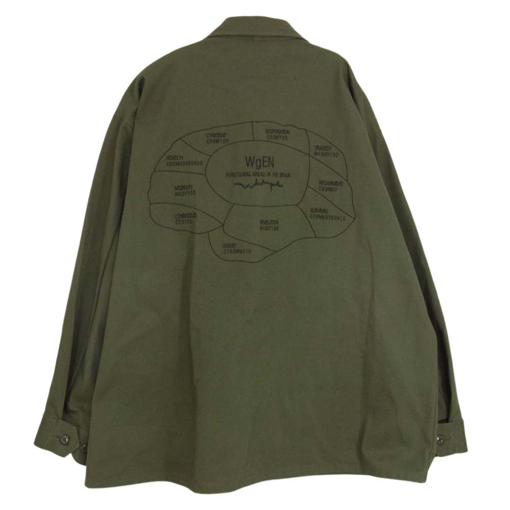 WTAPS ダブルタップス 21AW 212WDT-SHM02 JUNGLE BRAIN EMBROIDERED JACKET ジャケット カーキ系 04【中古】