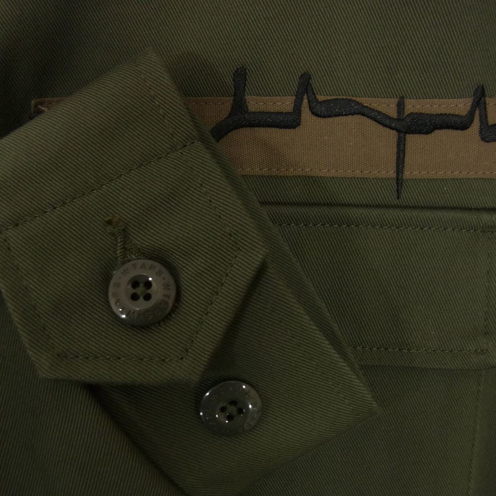 WTAPS ダブルタップス 21AW 212WDT-SHM02 JUNGLE BRAIN EMBROIDERED JACKET ジャケット カーキ系 04【中古】