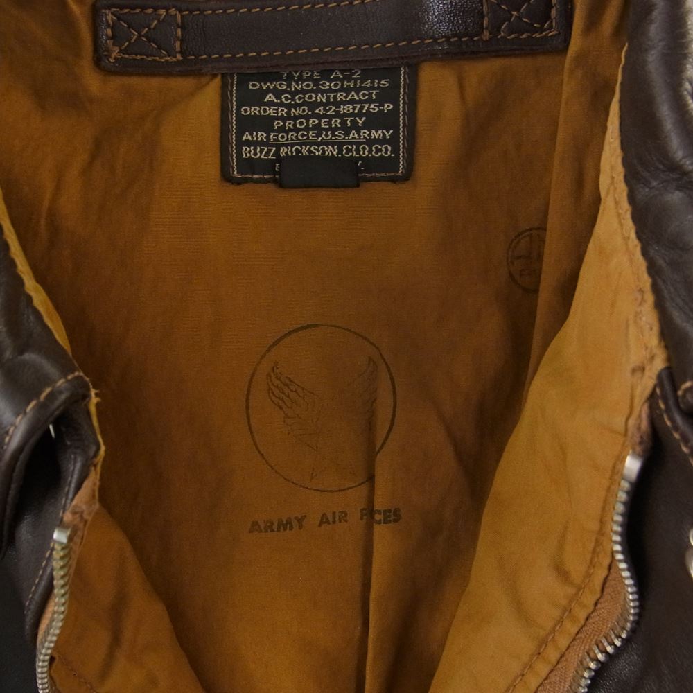 Buzz Rickson's バズリクソンズ BR80210 A-2 Horse Hide GIL ELVGREN