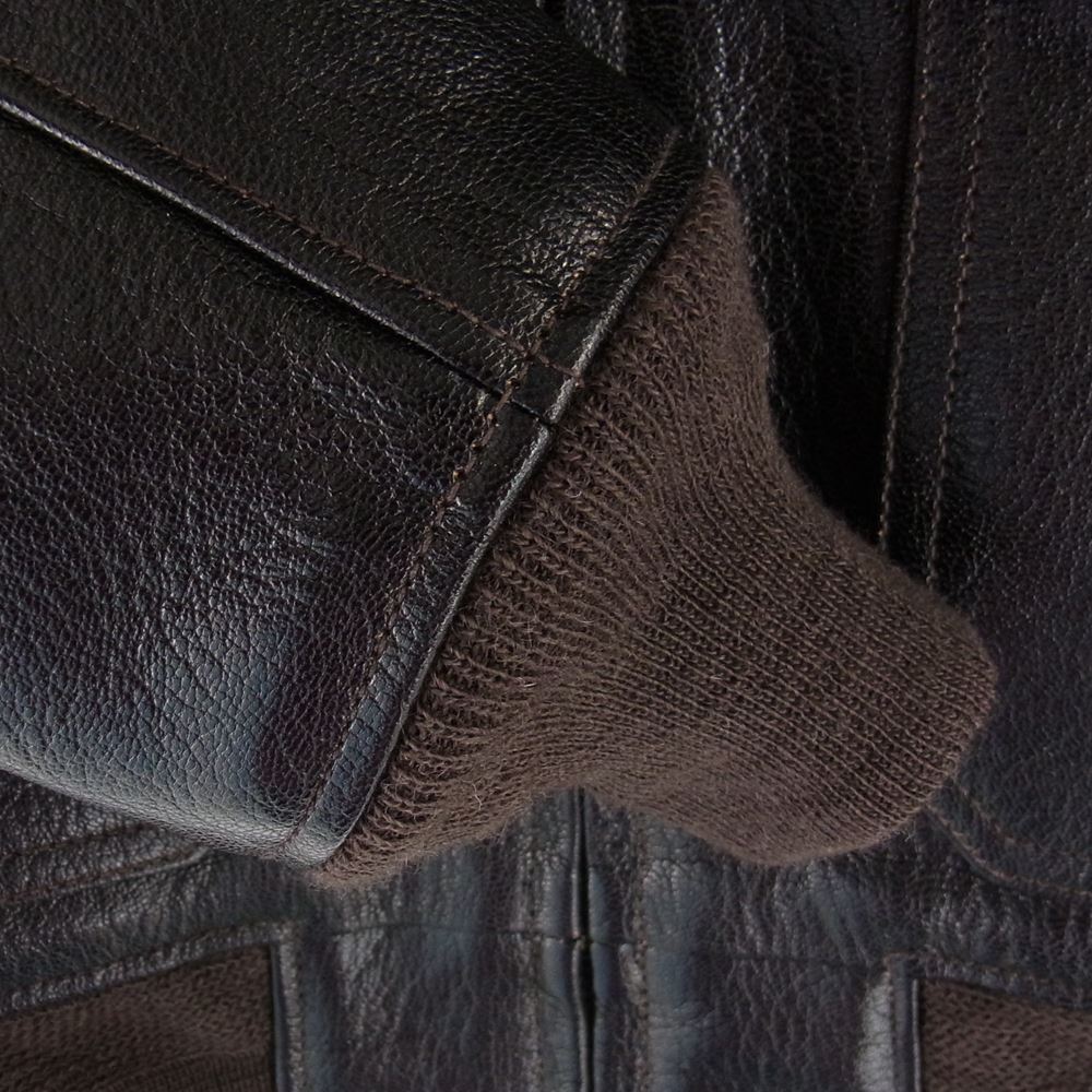 レインボーカントリー RCL-10074 U.S.NAVY G-1 FLIGHT JACKET ベジタン ゴートスキン フライト ジャケット ダークシールブラウン 36【美品】【中古】