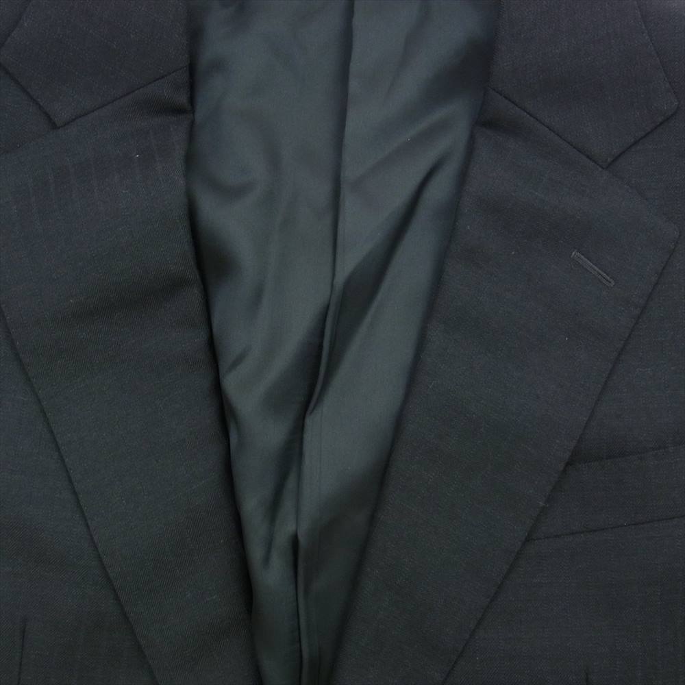 BURBERRY LONDON バーバリー ロンドン ストライプ テーラードジャケット スラックスパンツ セットアップ ブラック ブラック系【中古】