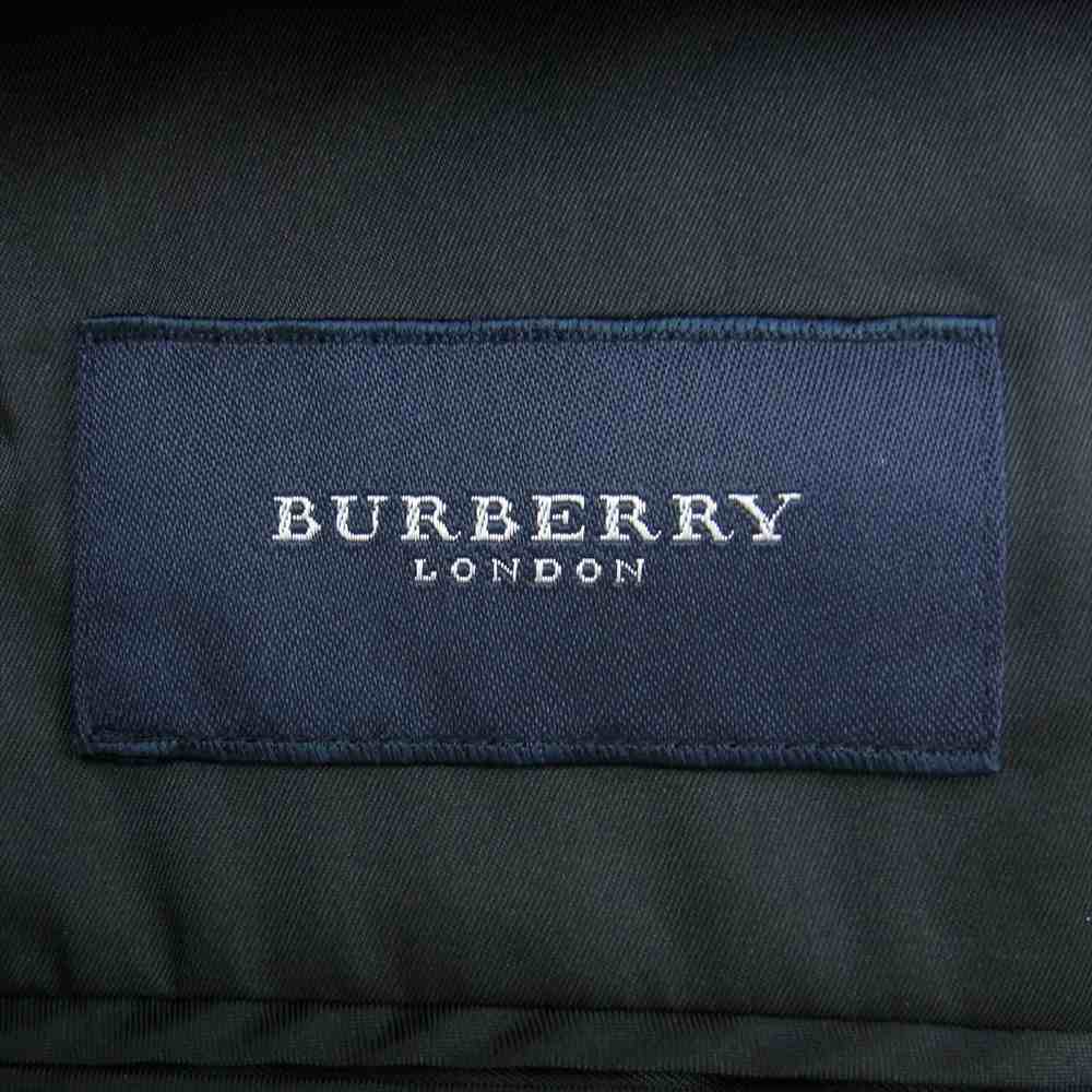 BURBERRY LONDON バーバリー ロンドン ストライプ テーラードジャケット スラックスパンツ セットアップ ブラック ブラック系【中古】