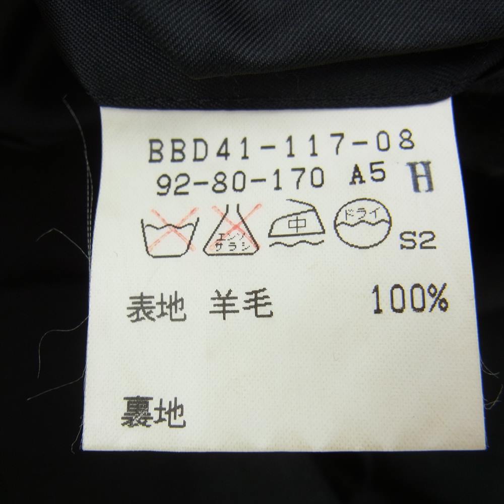 BURBERRY LONDON バーバリー ロンドン ストライプ テーラードジャケット スラックスパンツ セットアップ ブラック ブラック系【中古】