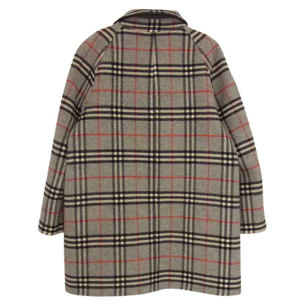 BURBERRY バーバリー 01632-00 Burberrys バーバリーズ ノバチェック リバーシブル ウール コート グレー系 7AB2【中古】