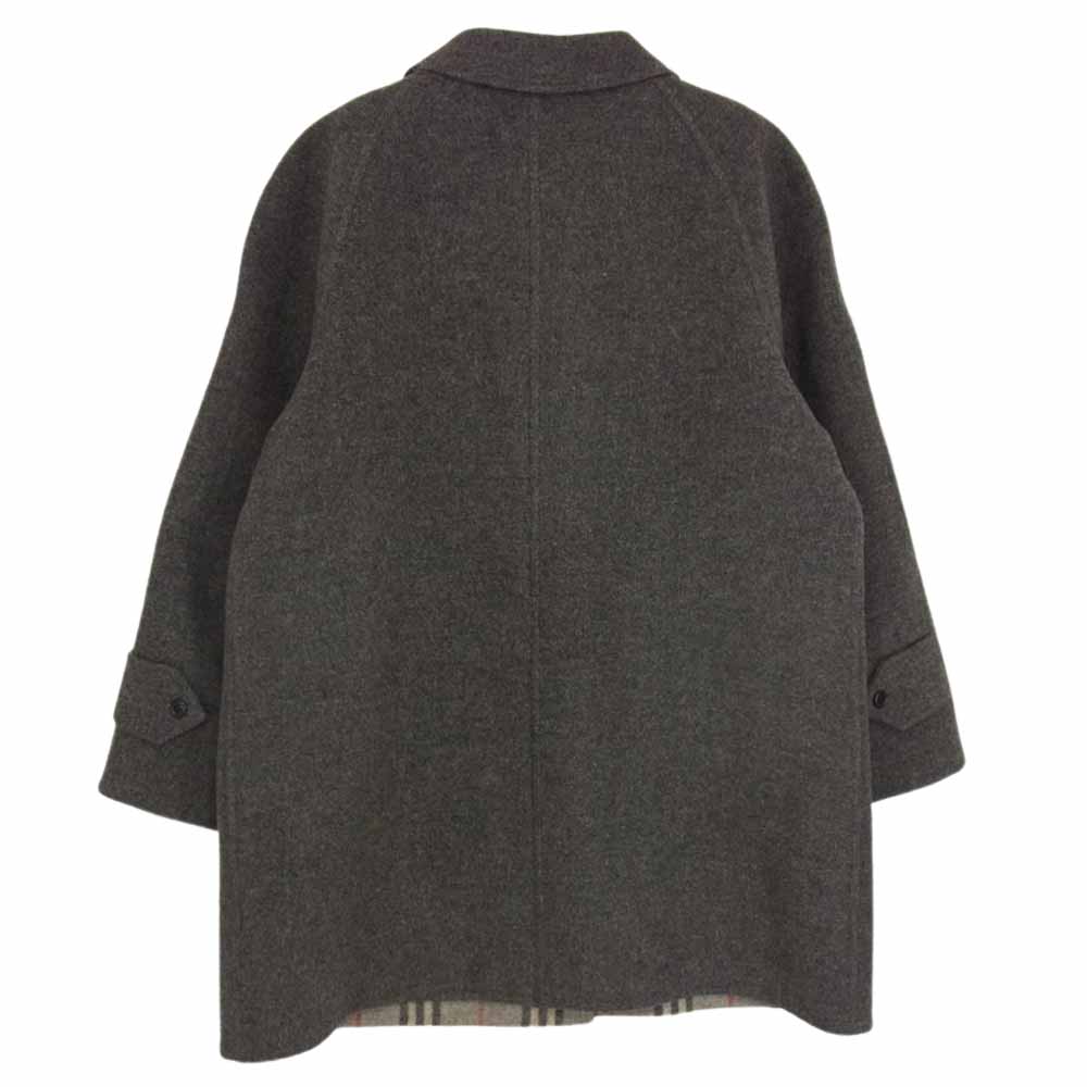 BURBERRY バーバリー 01632-00 Burberrys バーバリーズ ノバチェック リバーシブル ウール コート グレー系 7AB2【中古】