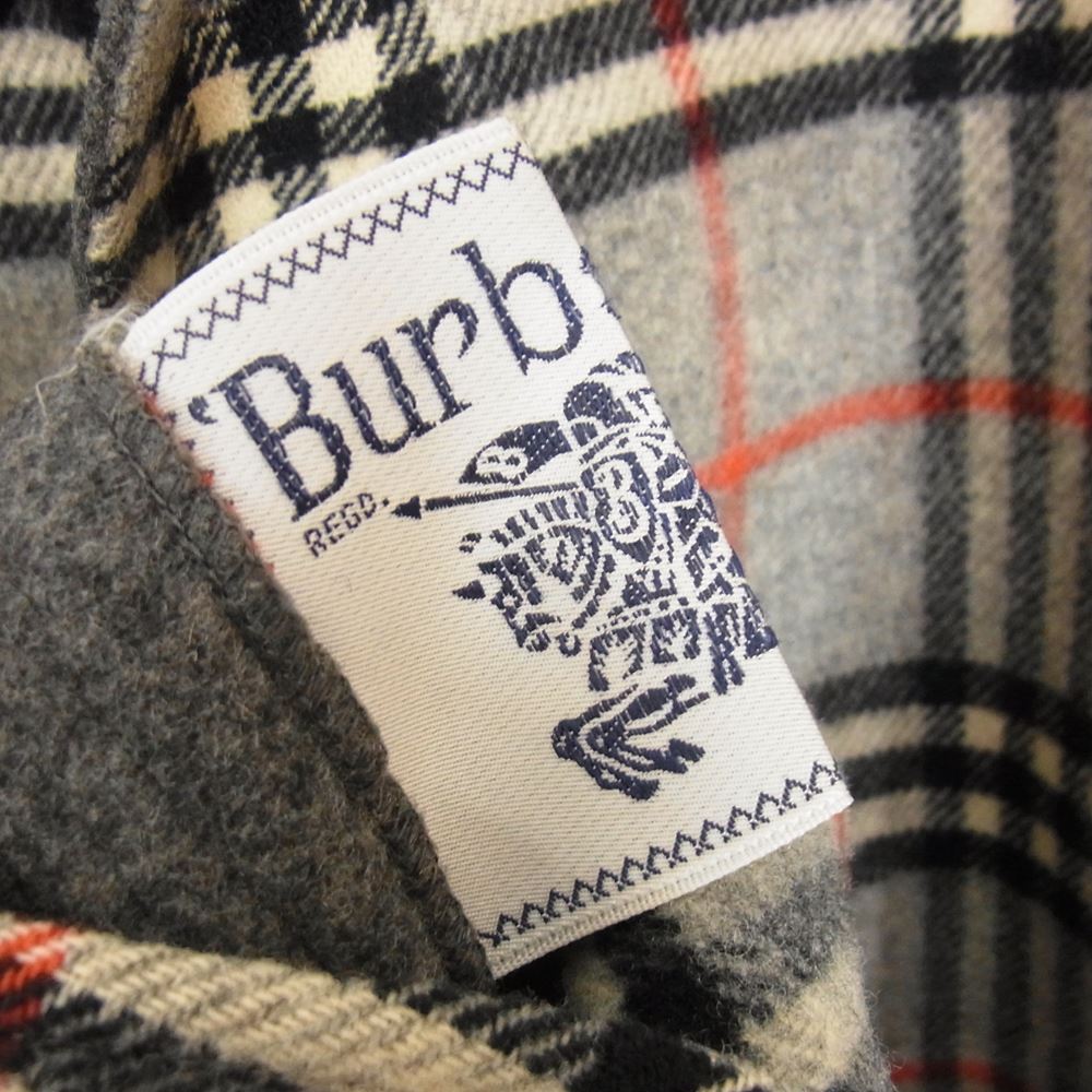BURBERRY バーバリー 01632-00 Burberrys バーバリーズ ノバチェック リバーシブル ウール コート グレー系 7AB2【中古】