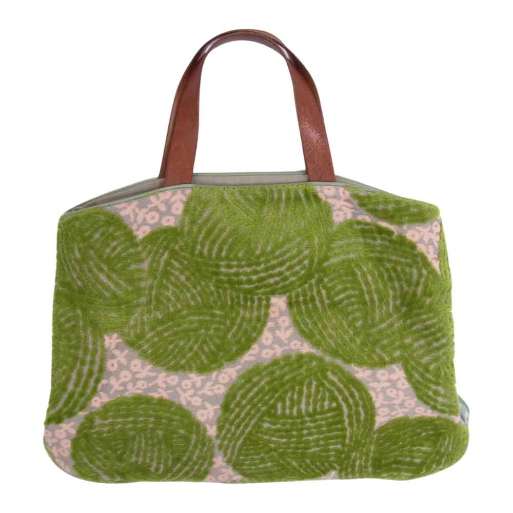 mina perhonen ミナペルホネン Laiva bag バラード かくれんぼ トートバッグ ライトブルー系【中古】