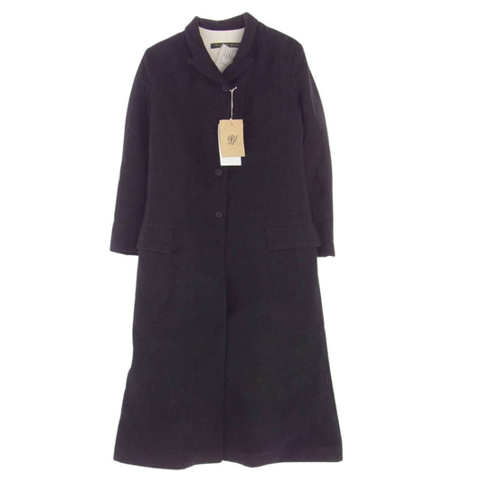 Paul Harnden ポールハーデン Women's Boy Coat ウールリネン ボーイ ロング コート ブラック系 XS【美品】【中古】