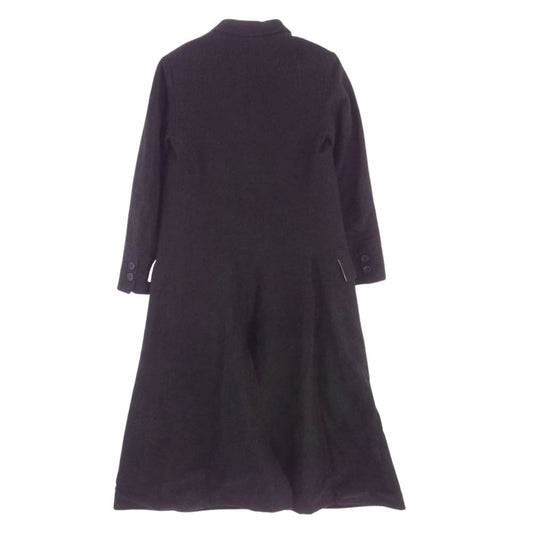 Paul Harnden ポールハーデン Women's Boy Coat ウールリネン ボーイ ロング コート ブラック系 XS【美品】【中古】