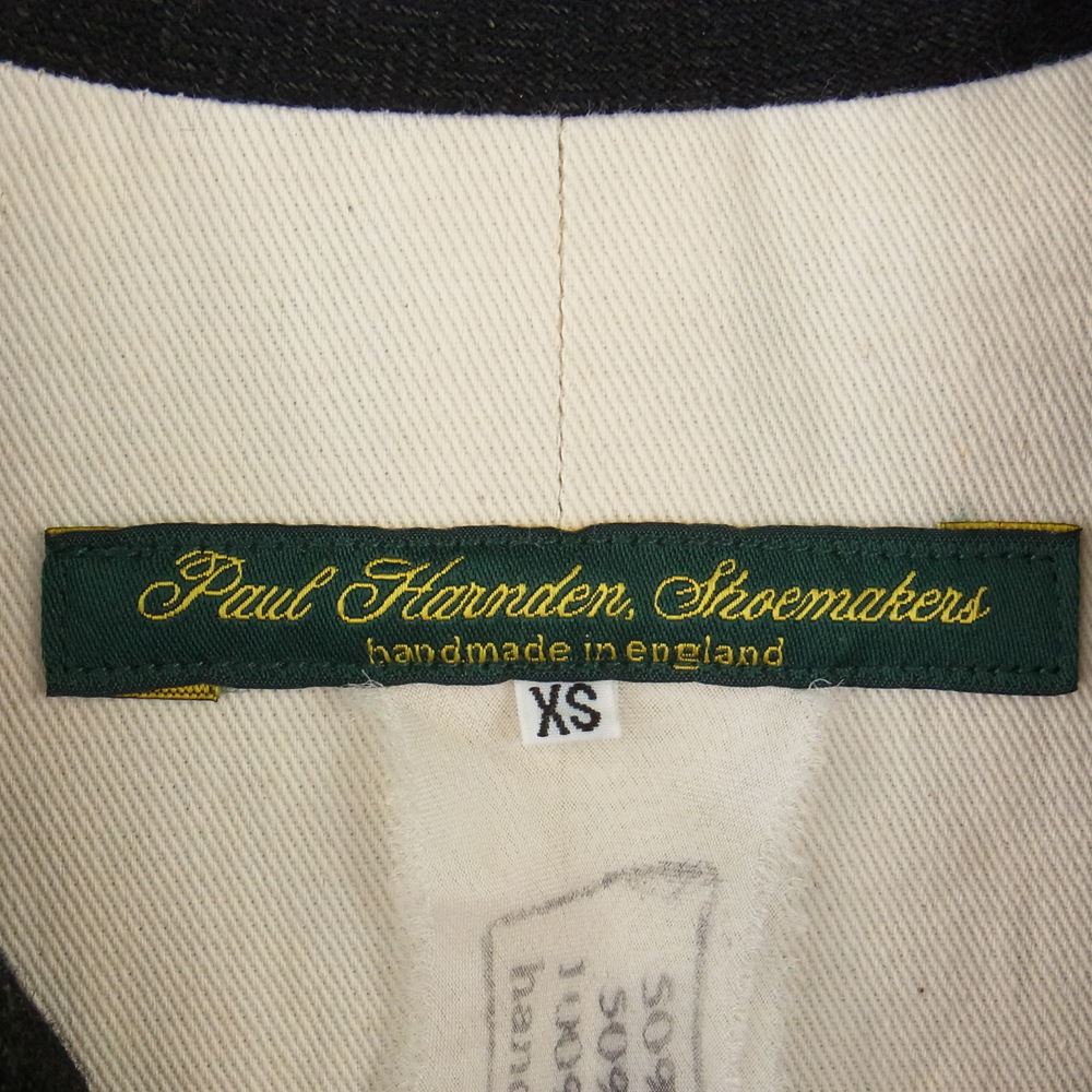 Paul Harnden ポールハーデン Women's Boy Coat ウールリネン ボーイ ロング コート ブラック系 XS【美品】【中古】