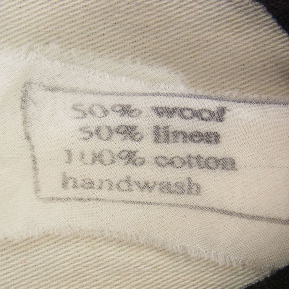 Paul Harnden ポールハーデン Women's Boy Coat ウールリネン ボーイ ロング コート ブラック系 XS【美品】【中古】