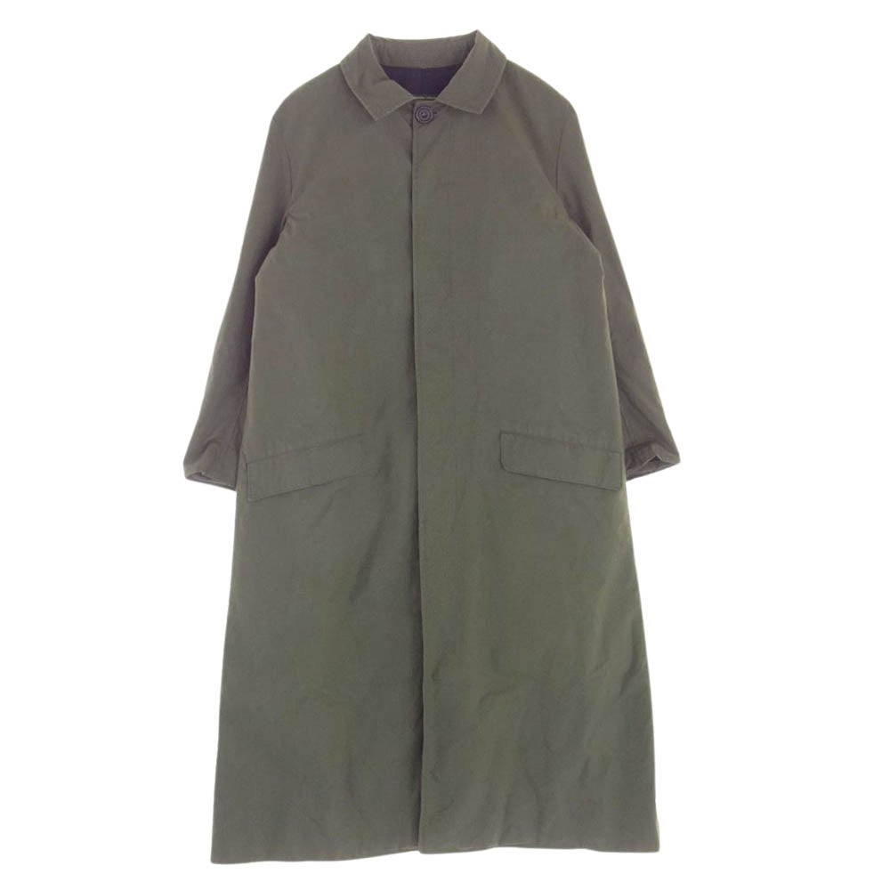Paul Harnden ポールハーデン 国内正規品 Mens Long Mac Coat Cotton メンズ ロング マックコート コットン モスグリーン系 XS【中古】