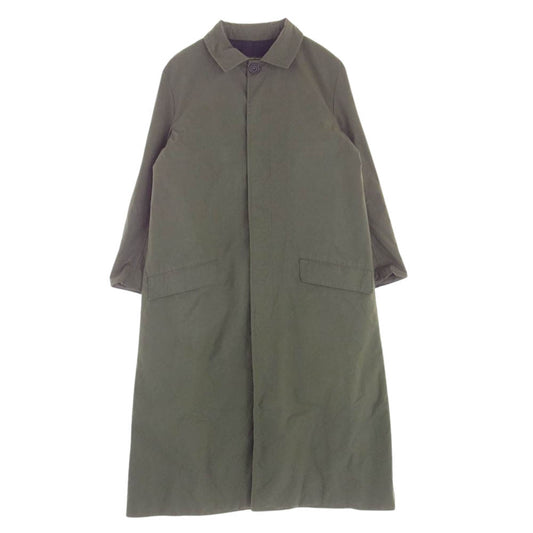 Paul Harnden ポールハーデン 国内正規品 Mens Long Mac Coat Cotton メンズ ロング マックコート コットン モスグリーン系 XS【中古】