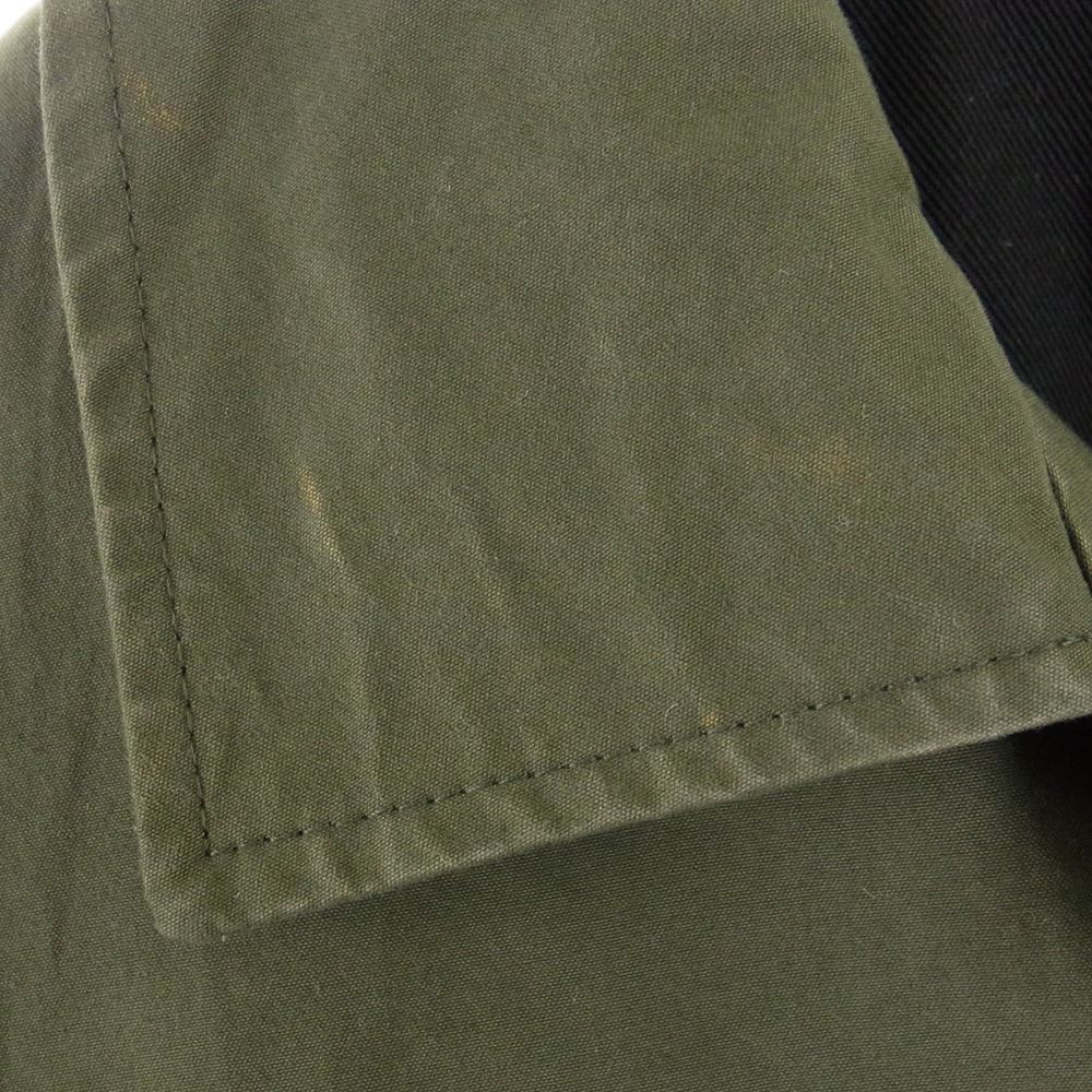 Paul Harnden ポールハーデン 国内正規品 Mens Long Mac Coat Cotton メンズ ロング マックコート コットン モスグリーン系 XS【中古】
