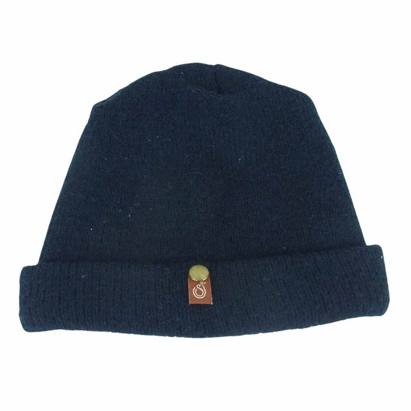 シップジョン Standard Issue Wool Cap ウール ニット キャップ ビーニー 帽子 ネイビー系【中古】