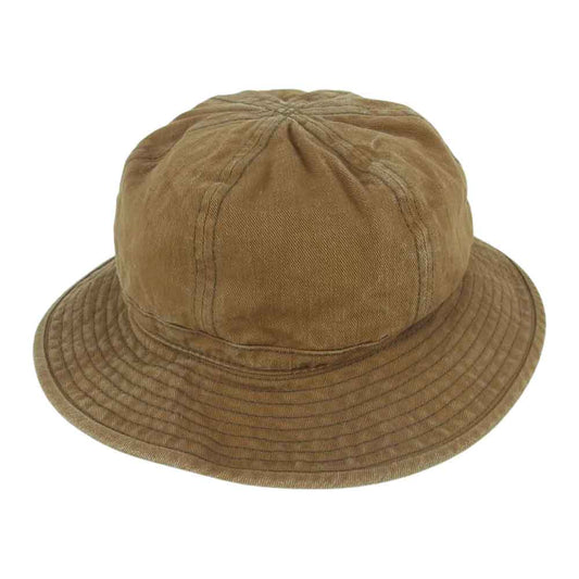 The REAL McCOY'S ザリアルマッコイズ WW1 BROWN FATIGUE HAT 6パネル ワーク ハット 帽子 ブラウン系 7.75【中古】