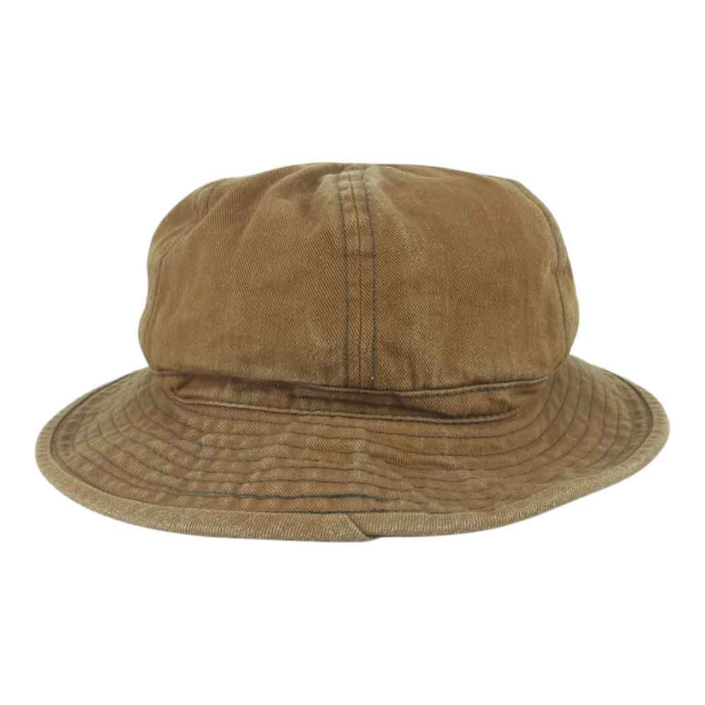 The REAL McCOY'S ザリアルマッコイズ WW1 BROWN FATIGUE HAT 6パネル ワーク ハット 帽子 ブラウン系 7.75【中古】