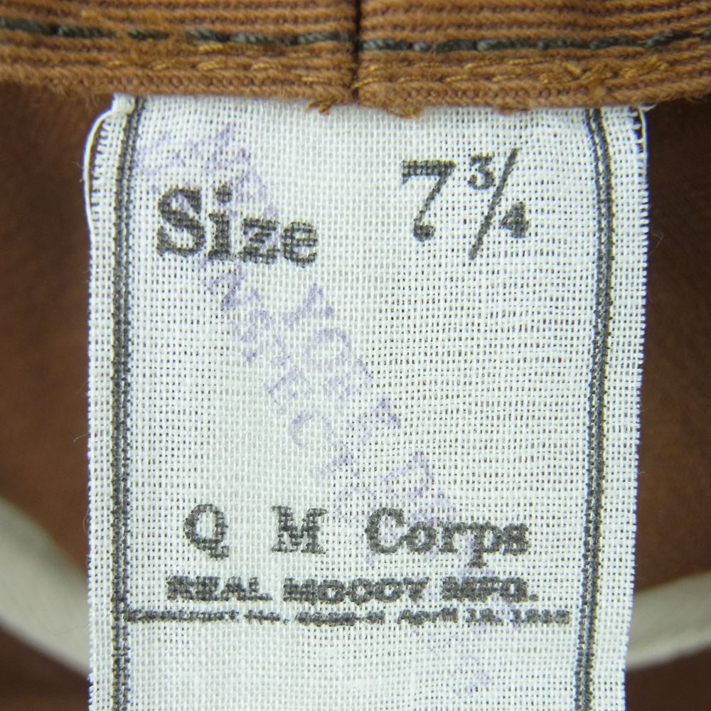 The REAL McCOY'S ザリアルマッコイズ WW1 BROWN FATIGUE HAT 6パネル ワーク ハット 帽子 ブラウン系 7.75【中古】