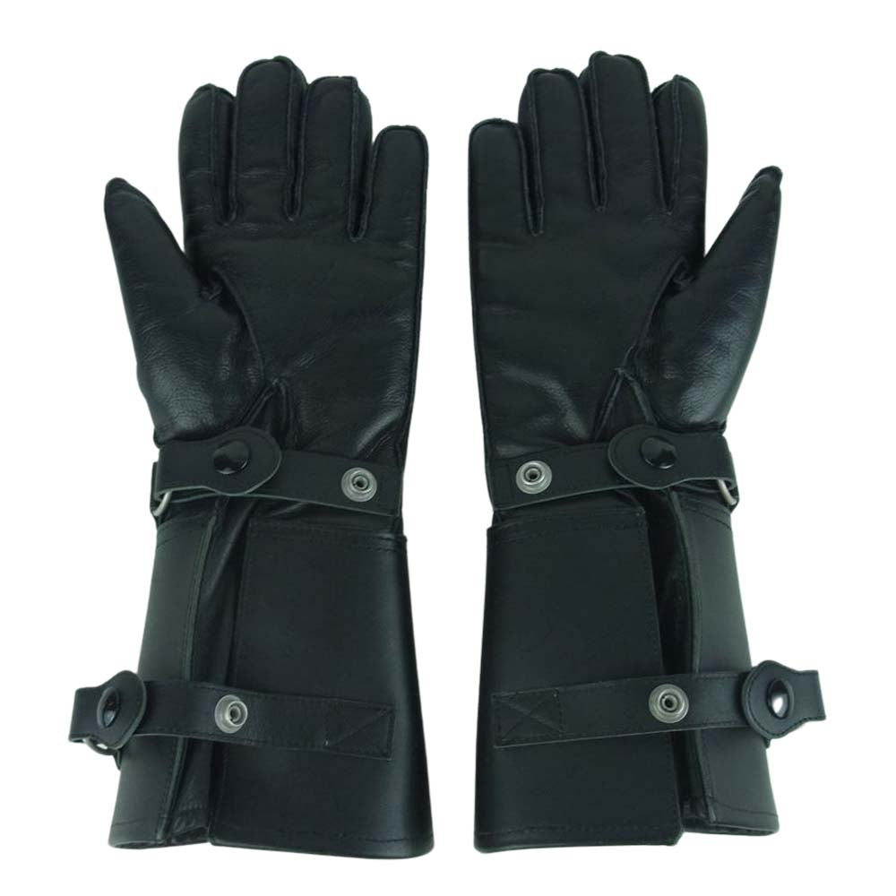 FREEWHEELERS フリーホイーラーズ SUPERIOR LEATHER TOGS Lined Winter Guntlets レザー グローブ 手袋 ブラック系 S【中古】