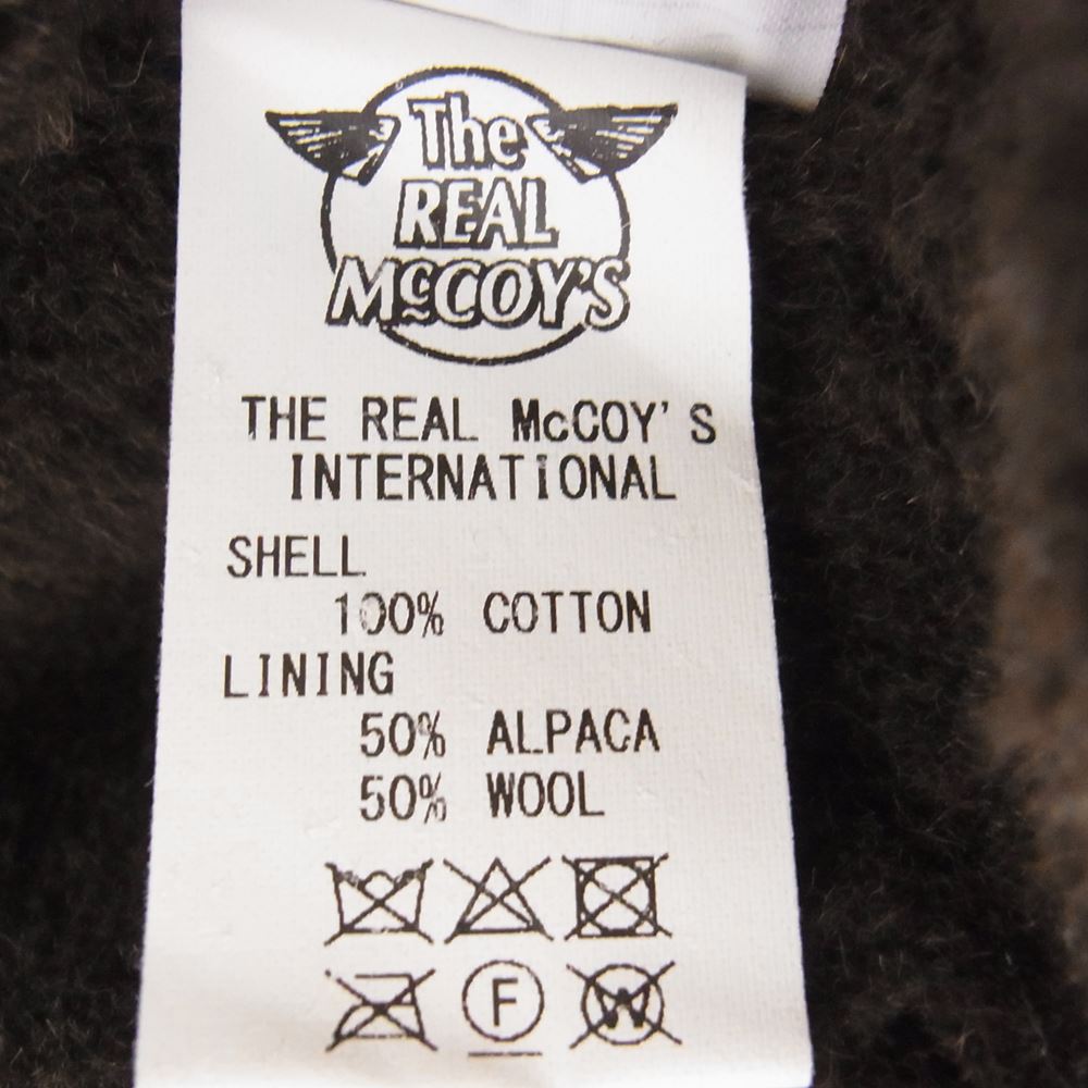 The REAL McCOY'S ザリアルマッコイズ VEST ALPACA PILE LINED DEMOTEX アルパカ デッキ ベスト ダークネイビー系 38【中古】