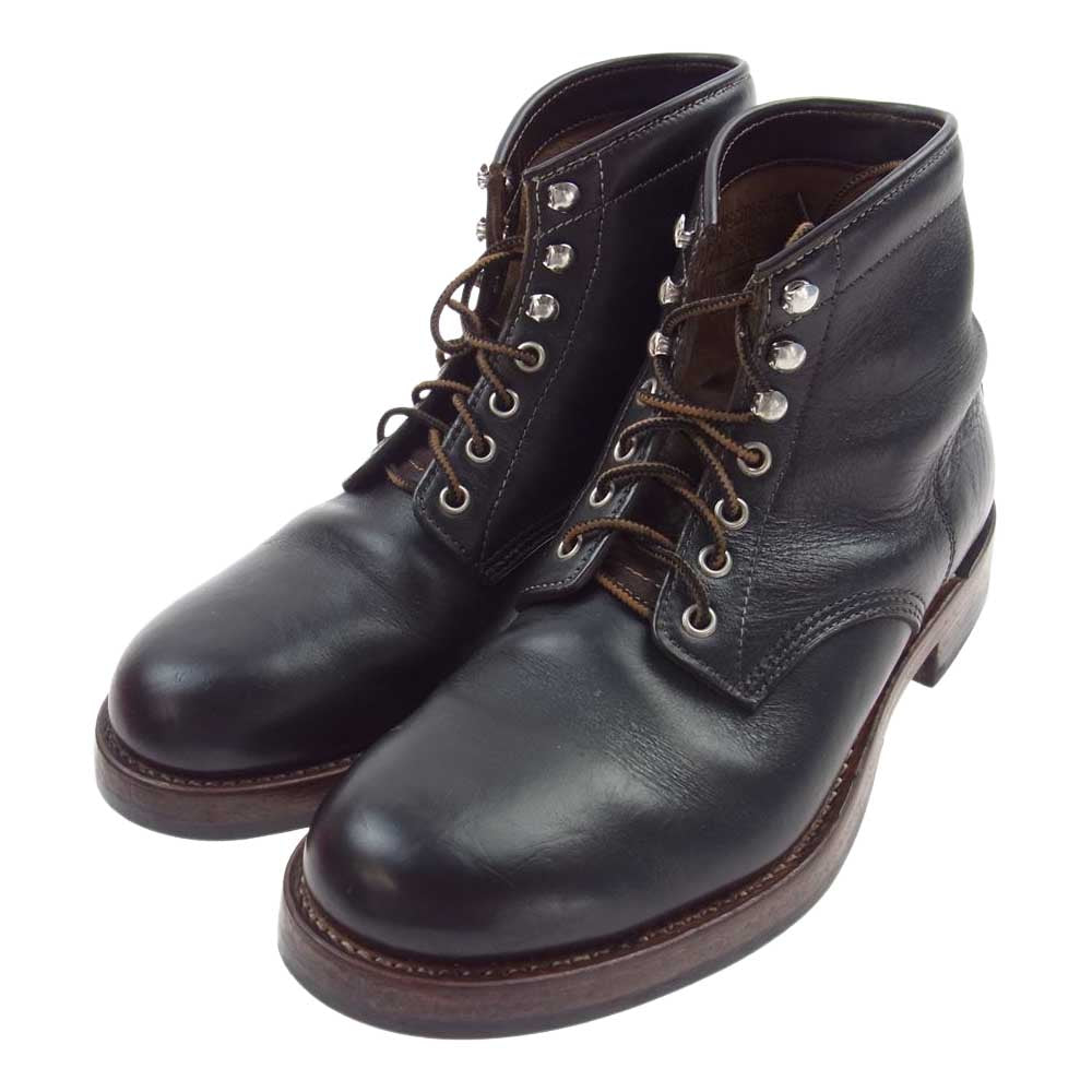 The REAL McCOY'S ザリアルマッコイズ JOE McCOY ジョーマッコイ ホースハイド ワーク ブーツ ベアヘッド ダークブラウン系 US10D【中古】