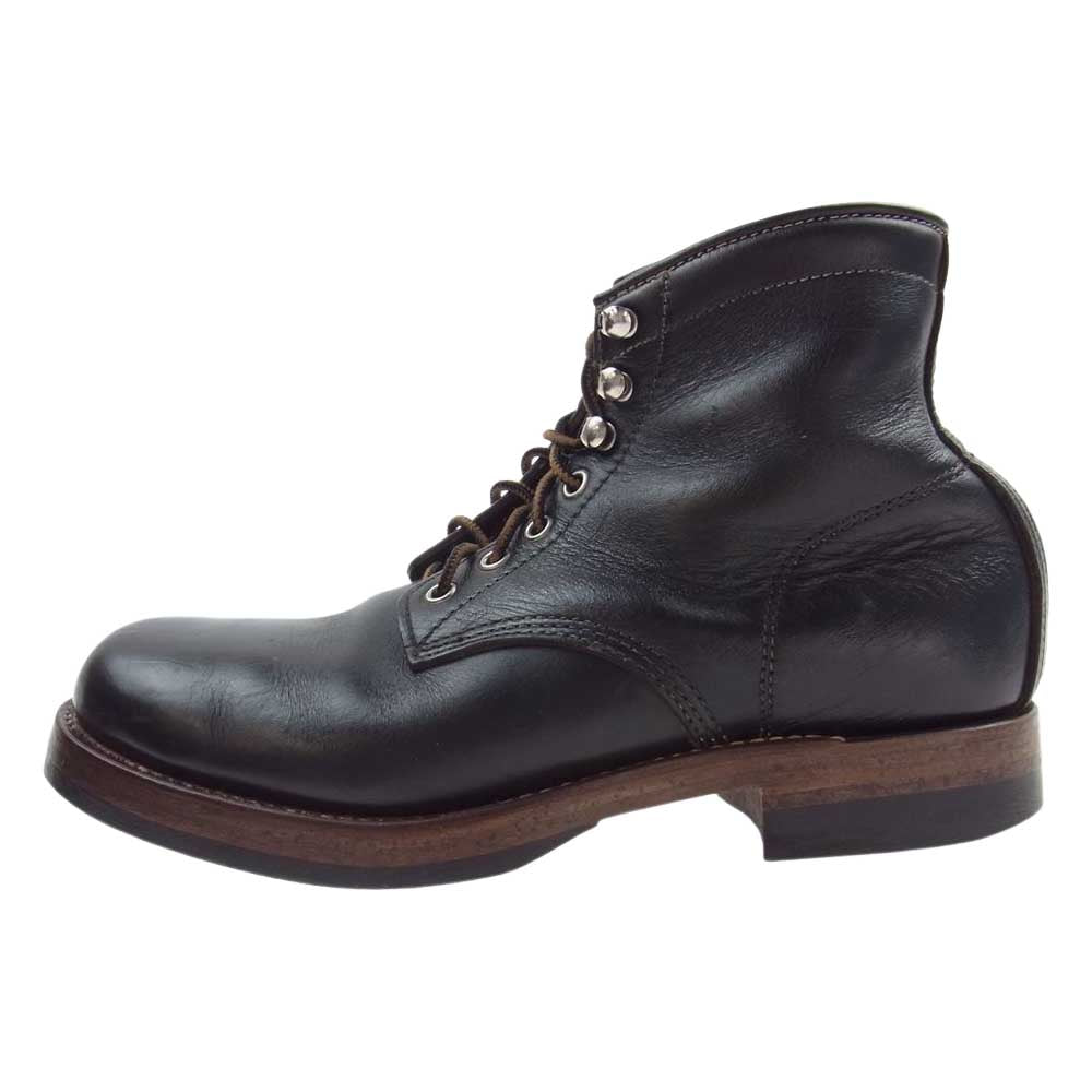 The REAL McCOY'S ザリアルマッコイズ JOE McCOY ジョーマッコイ ホースハイド ワーク ブーツ ベアヘッド ダークブラウン系 US10D【中古】